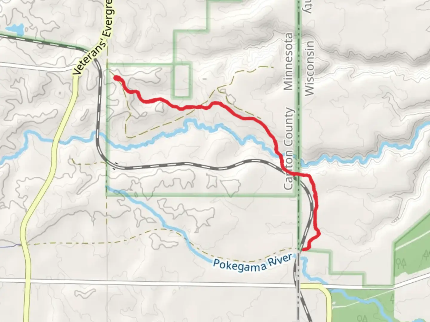 An image depicting the trail North Country National Scenic Trail - Wild Valley Road and its surrounding area.