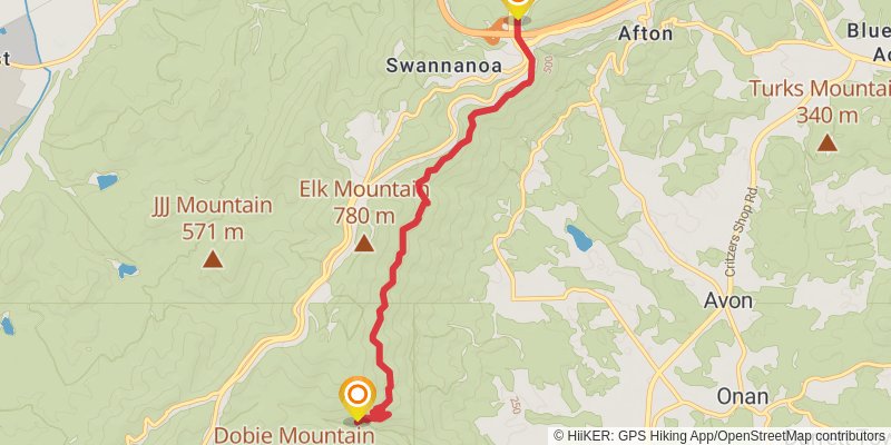 Appalachian Trail stage 89 Map
