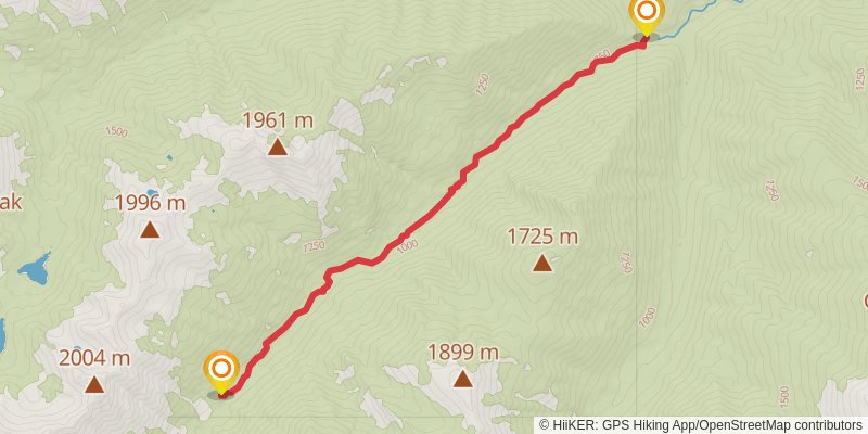Cameron Creek via Grand Valley Trail stage 3 Map