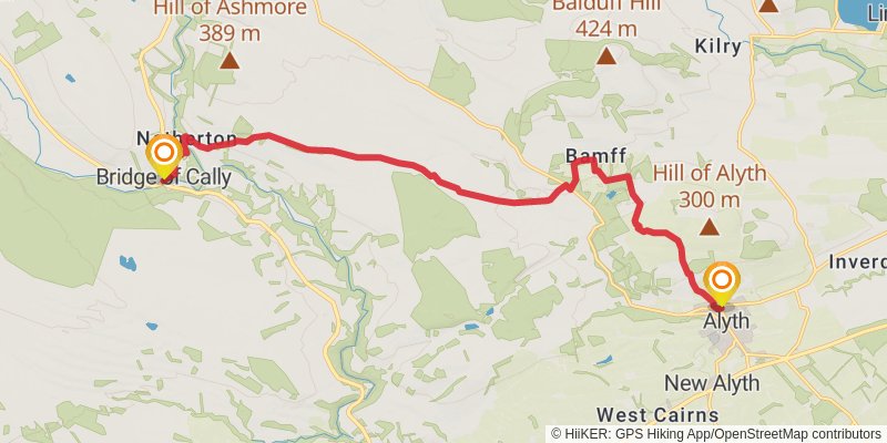 Cateran Trail stage 5 Map