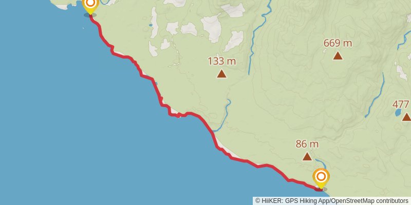 West Coast Trail stage 2 Map