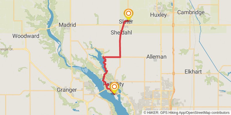 American Discovery Trail North Route stage 147 Map