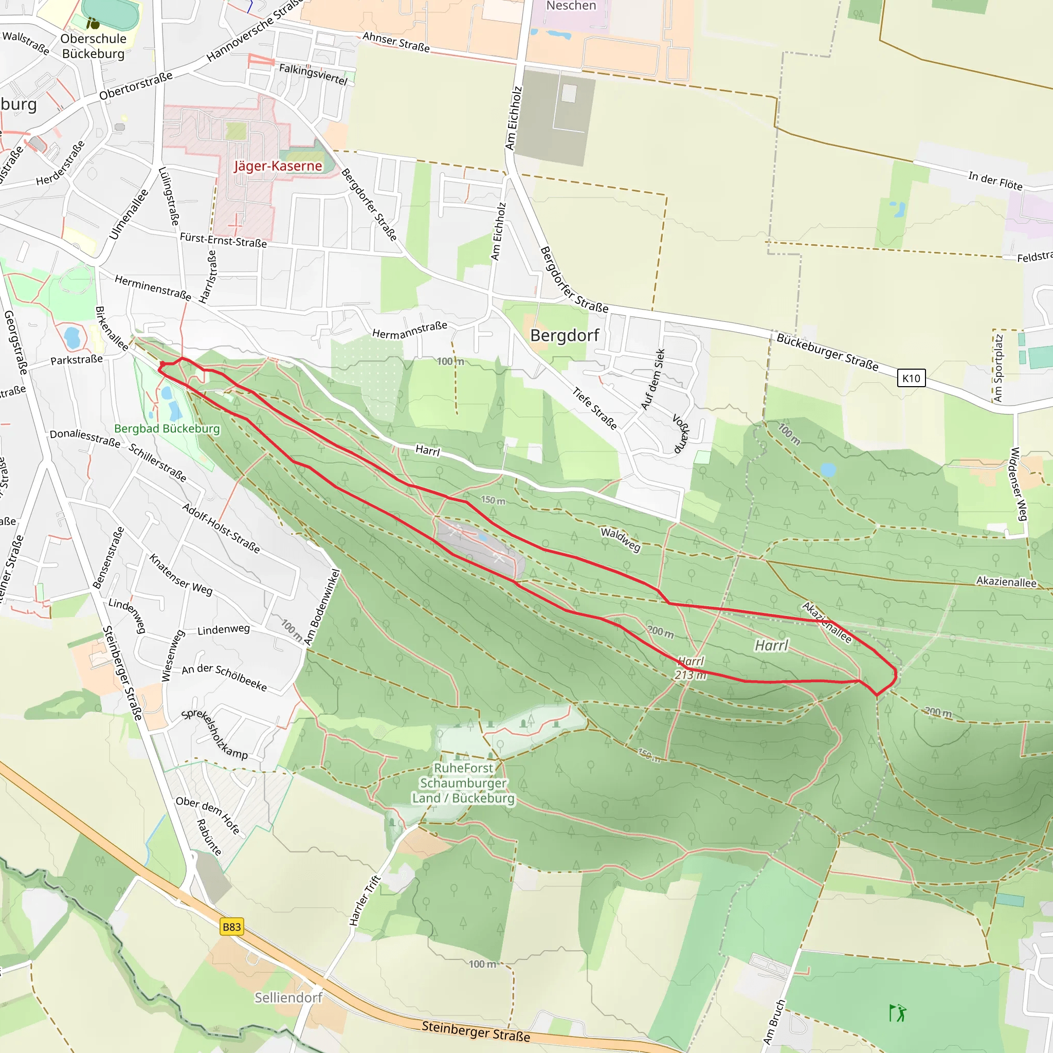 Sigwardsweg Loop mobile static map