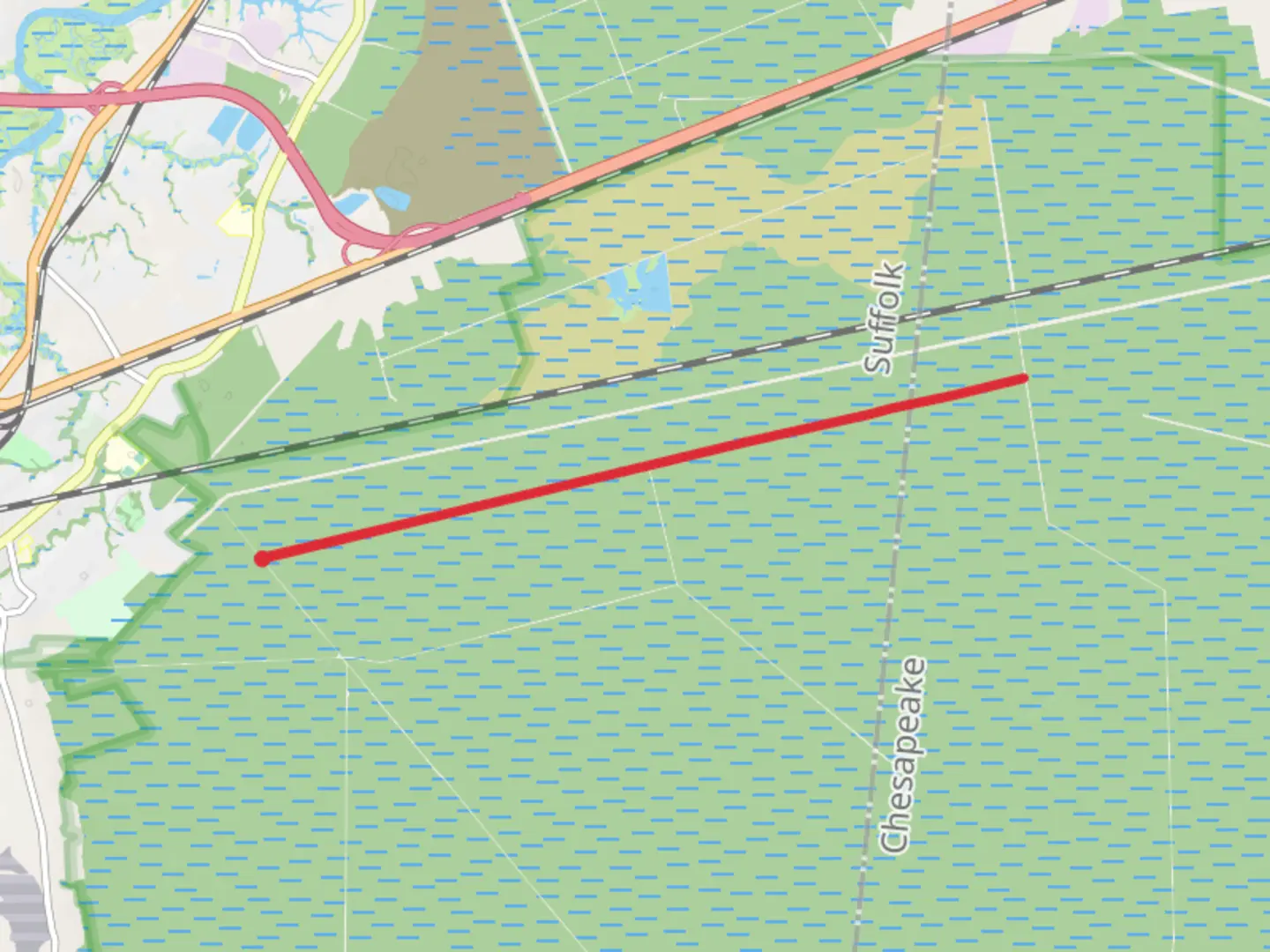 An image depicting the trail Williamson Ditch Trail and its surrounding area.
