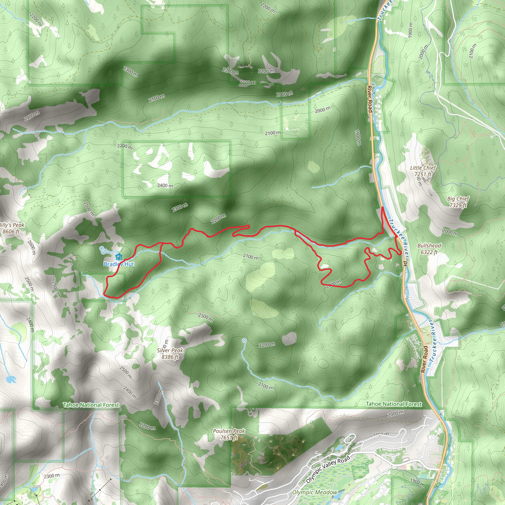 Pole Creek Loop mobile static map