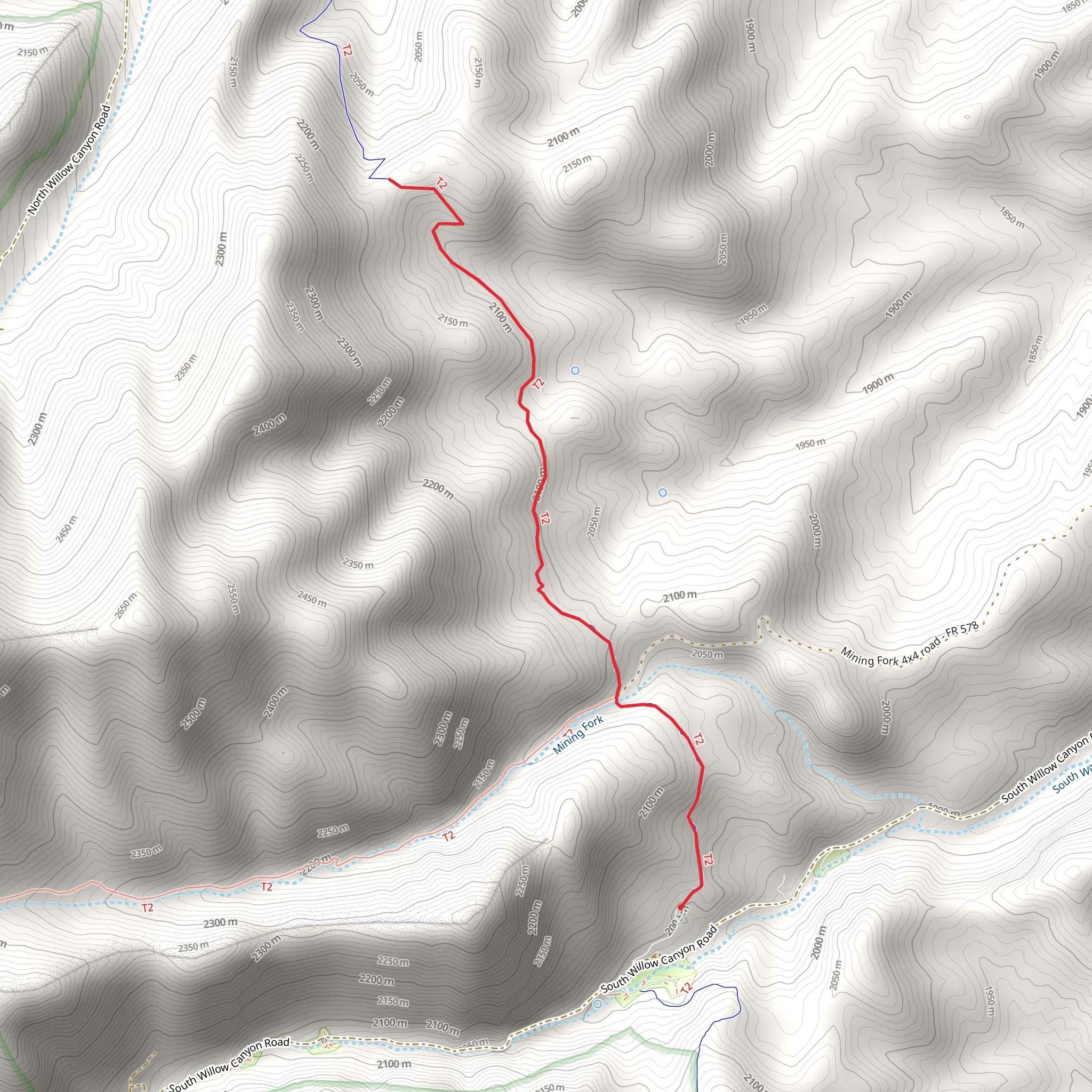 Stansbury Front Trail mobile static map