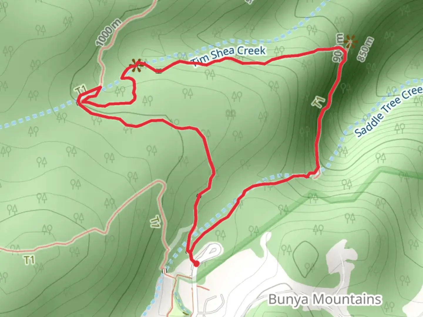 An image depicting the trail Scenic Circuit Track and its surrounding area.