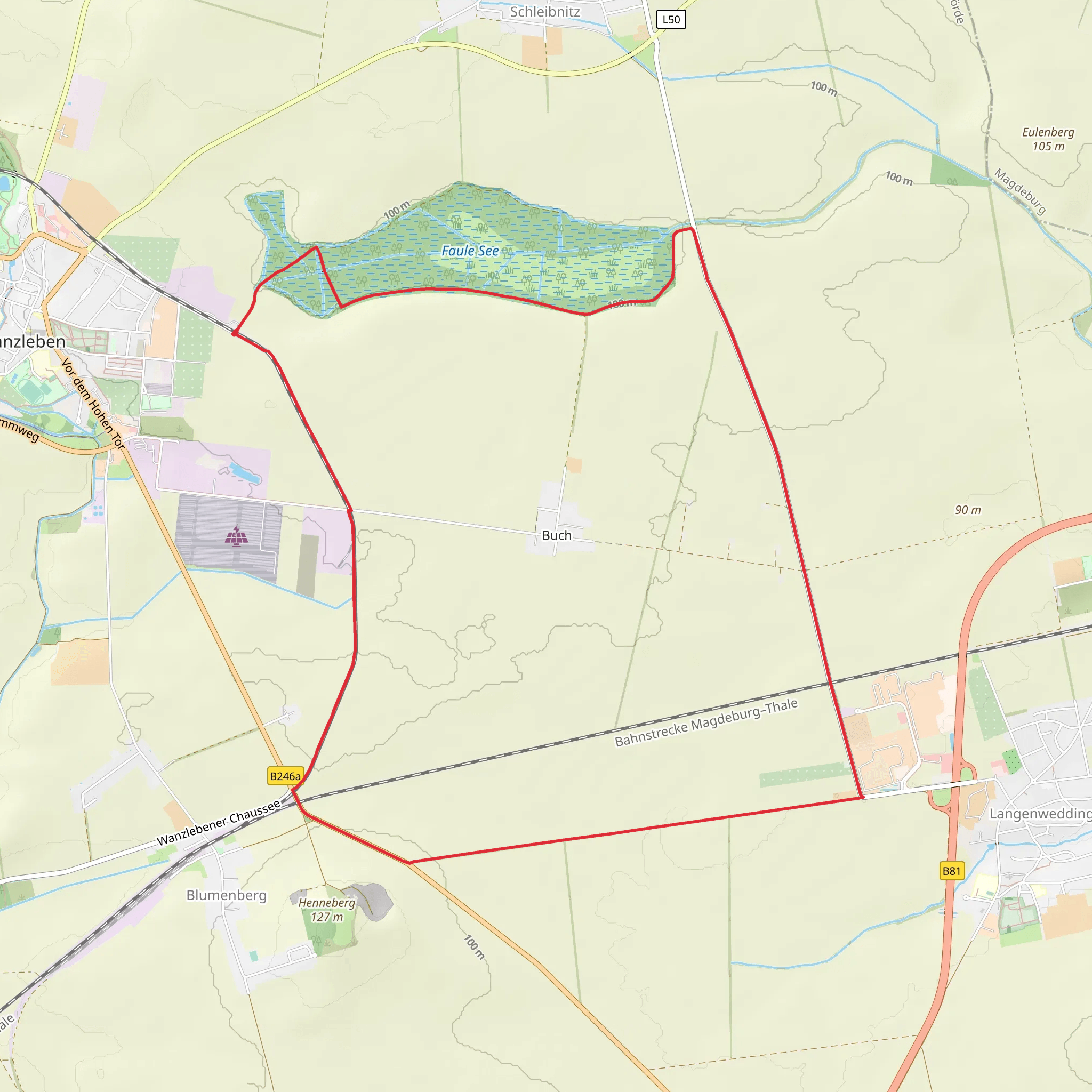 Buch Loop mobile static map