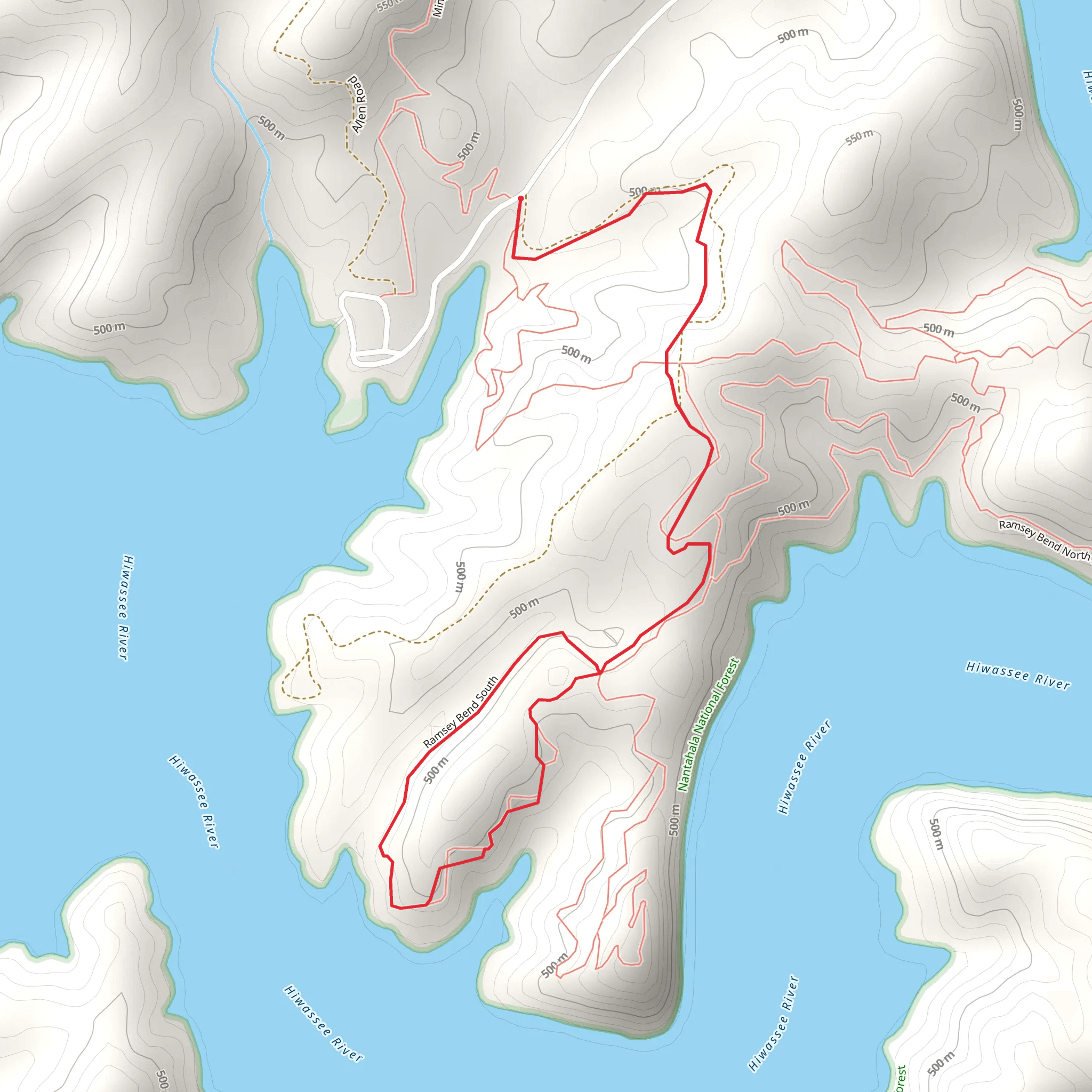 Ramsey Bend South Loop mobile static map