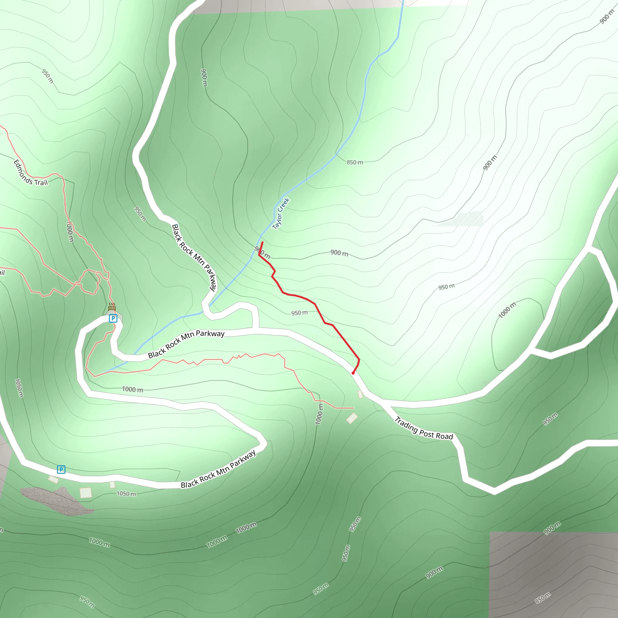 Taylor Creek from Trading Post Road mobile static map