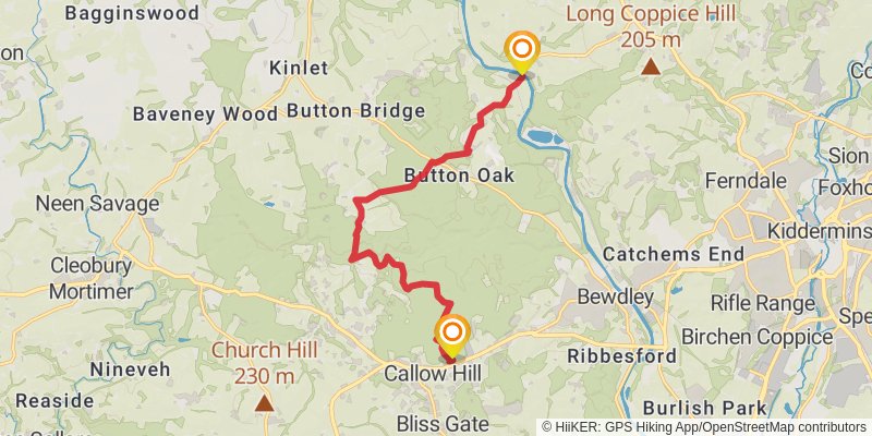 Wyre Forest Loop stage 2 Map