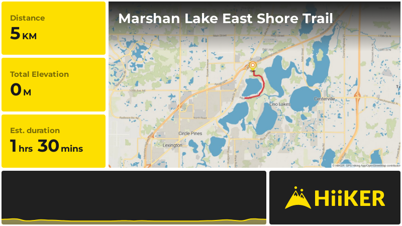 Marshan Lake East Shore Trail Anoka County Minnesota