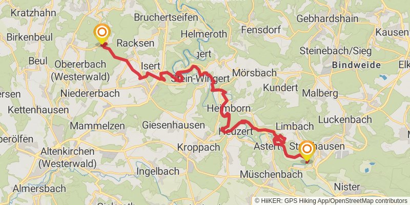 Kölner Weg stage 6 Map