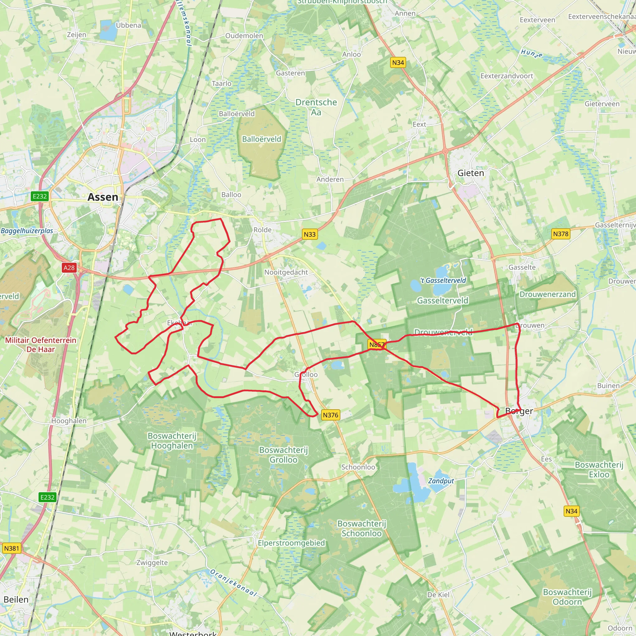 Jacob Trippad and Steenhopenweg Loop mobile static map