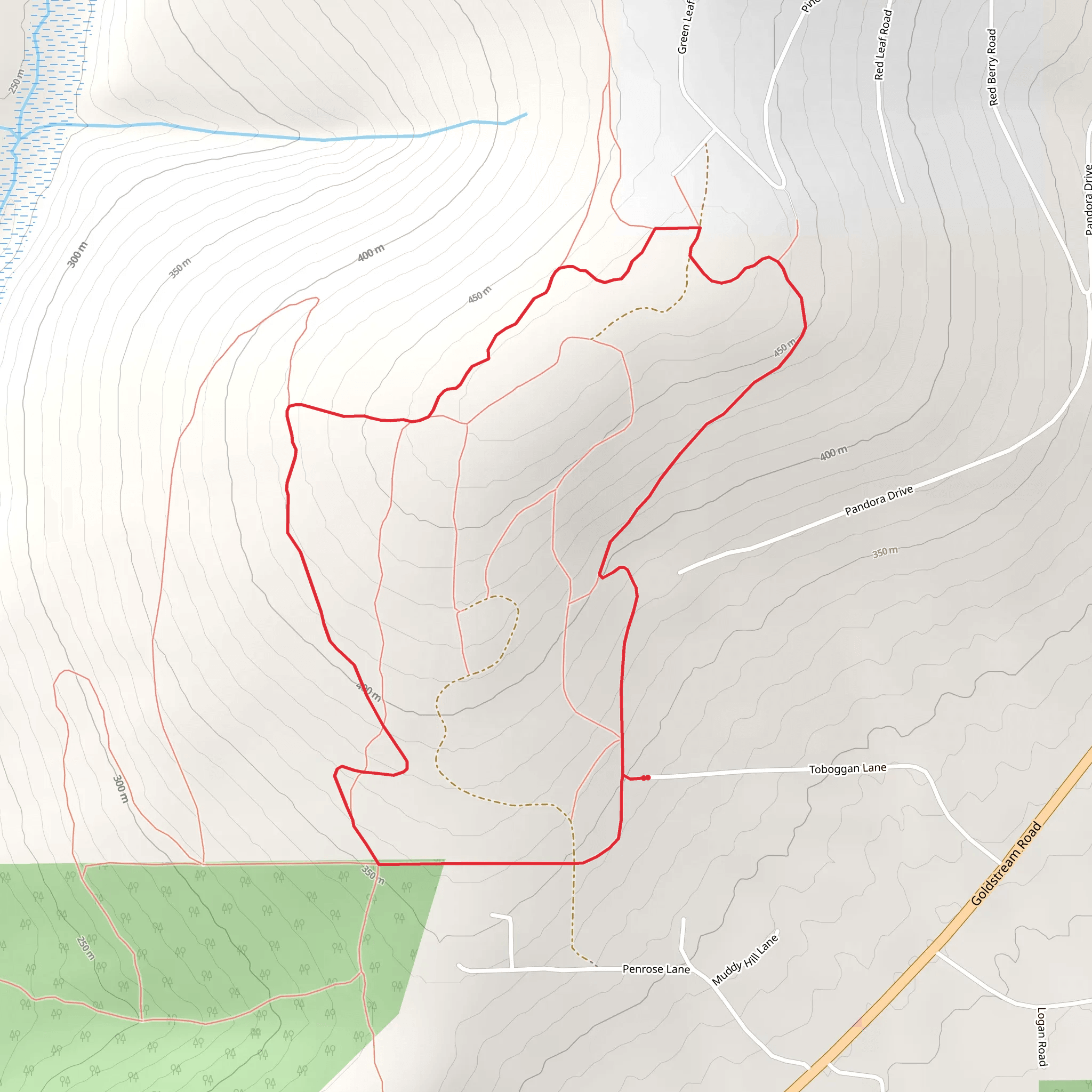 Cranberry Loop Trail mobile static map
