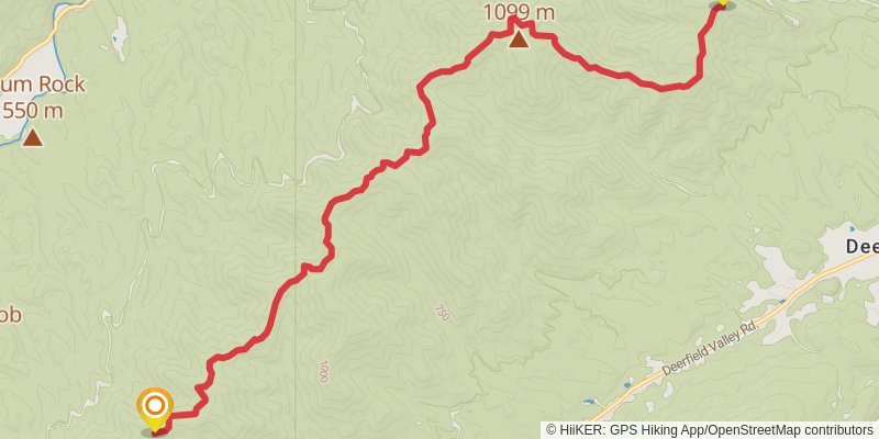 Shenandoah Mountain Trail stage 3 Map