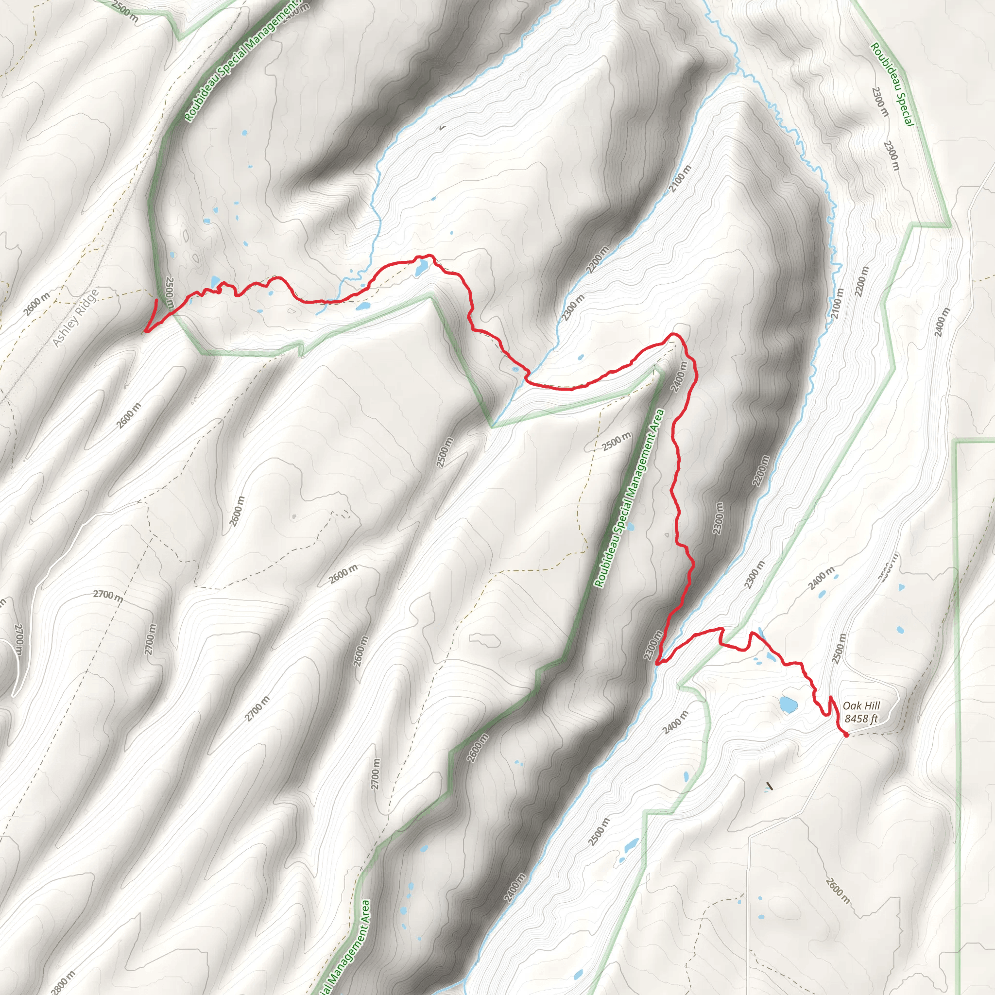 Old Transfer Trail mobile static map
