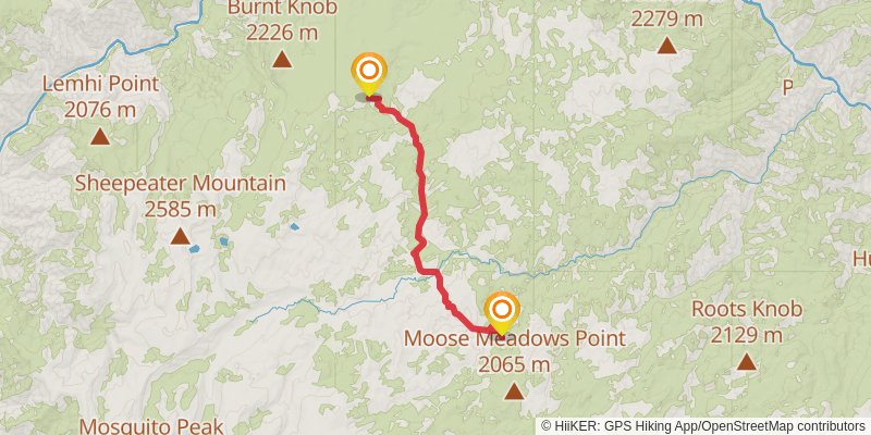 Ultra Pedestrian North Loop stage 47 Map