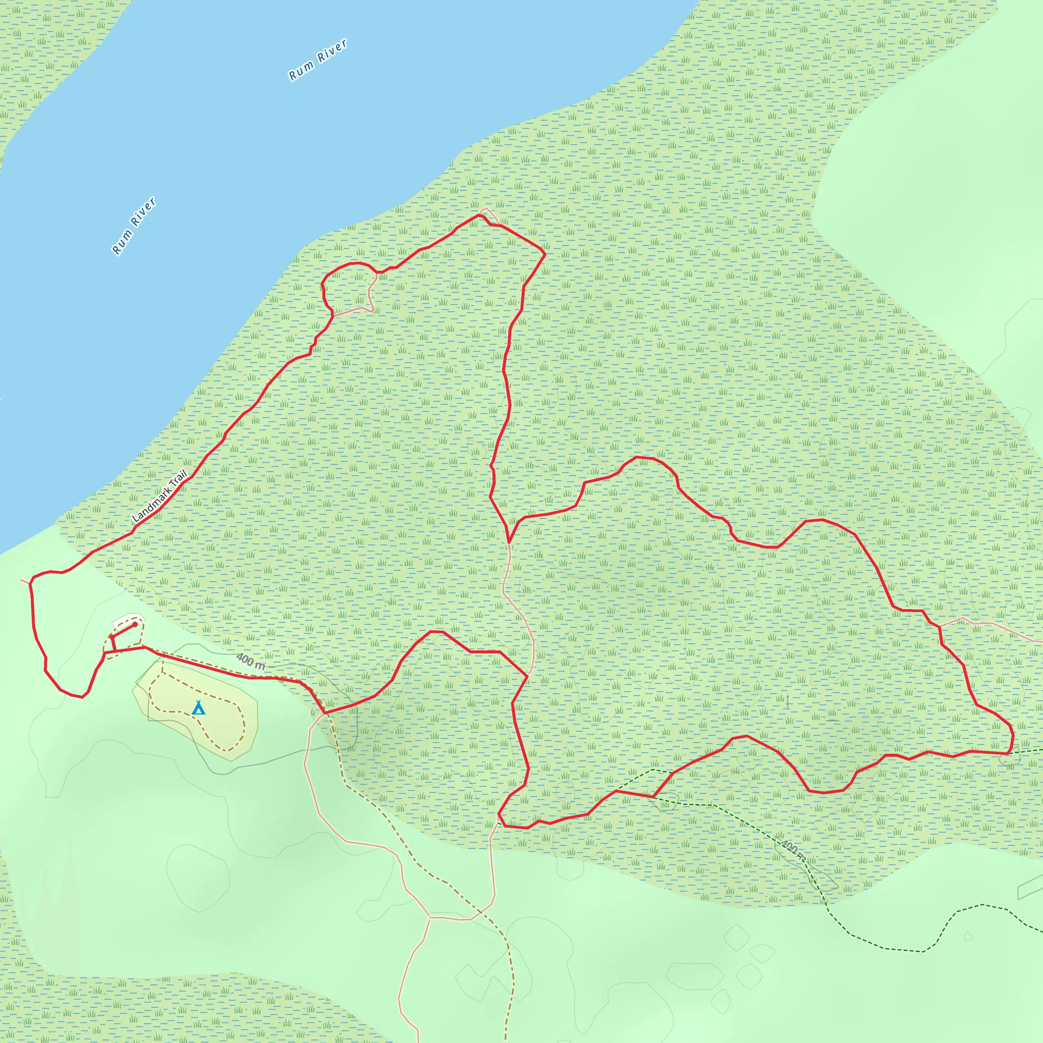 Landmark Trail Loop mobile static map