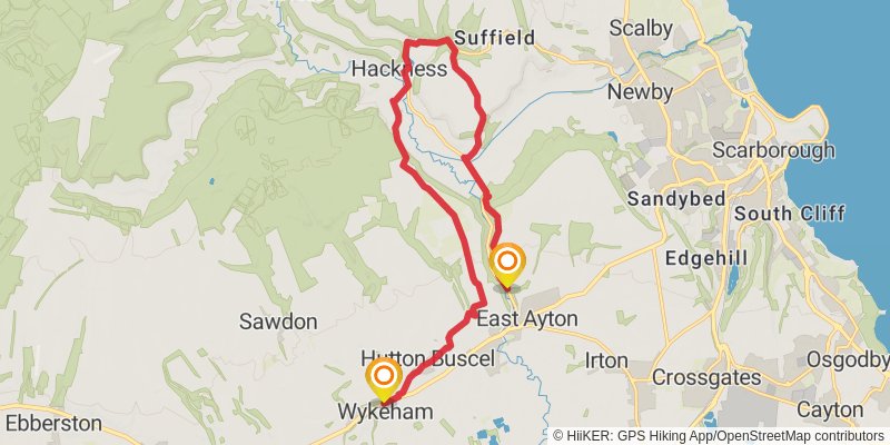 Vale of Pickering Loop from Kirkham Priory stage 7 Map