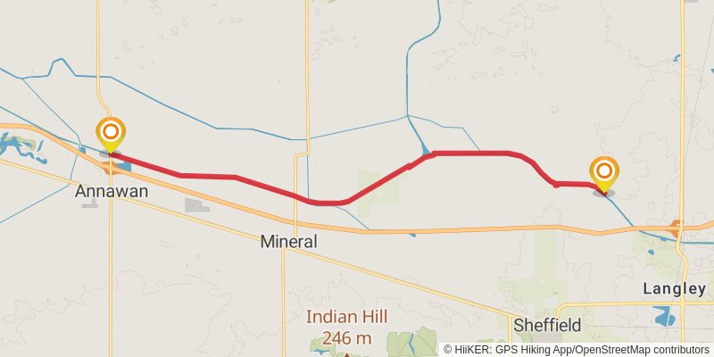 Hennepin Canal Parkway Trail stage 4 Map