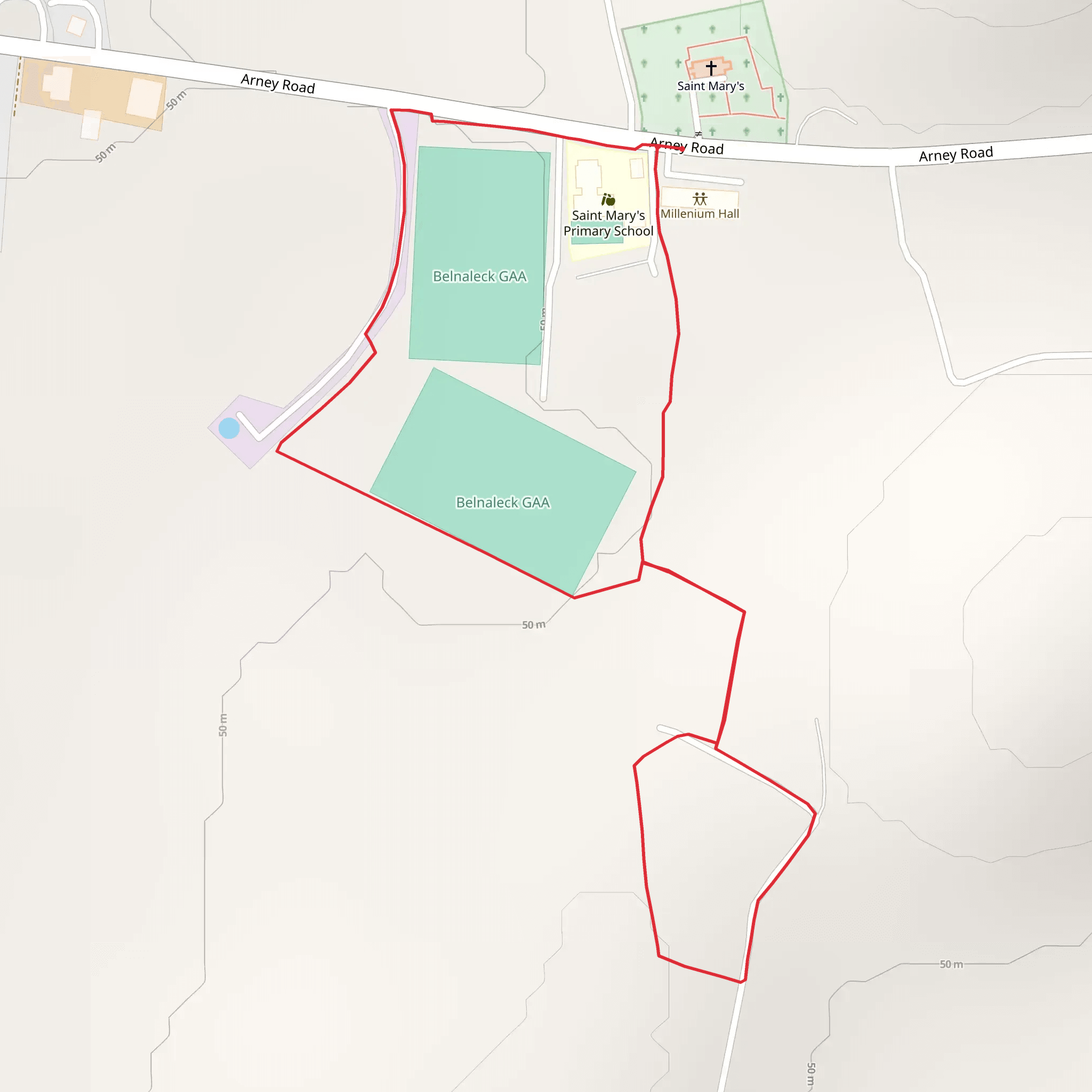 Arney Battlefield Trail mobile static map