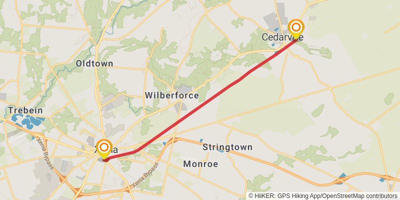 Prairie Grass Trail stage 2 Map