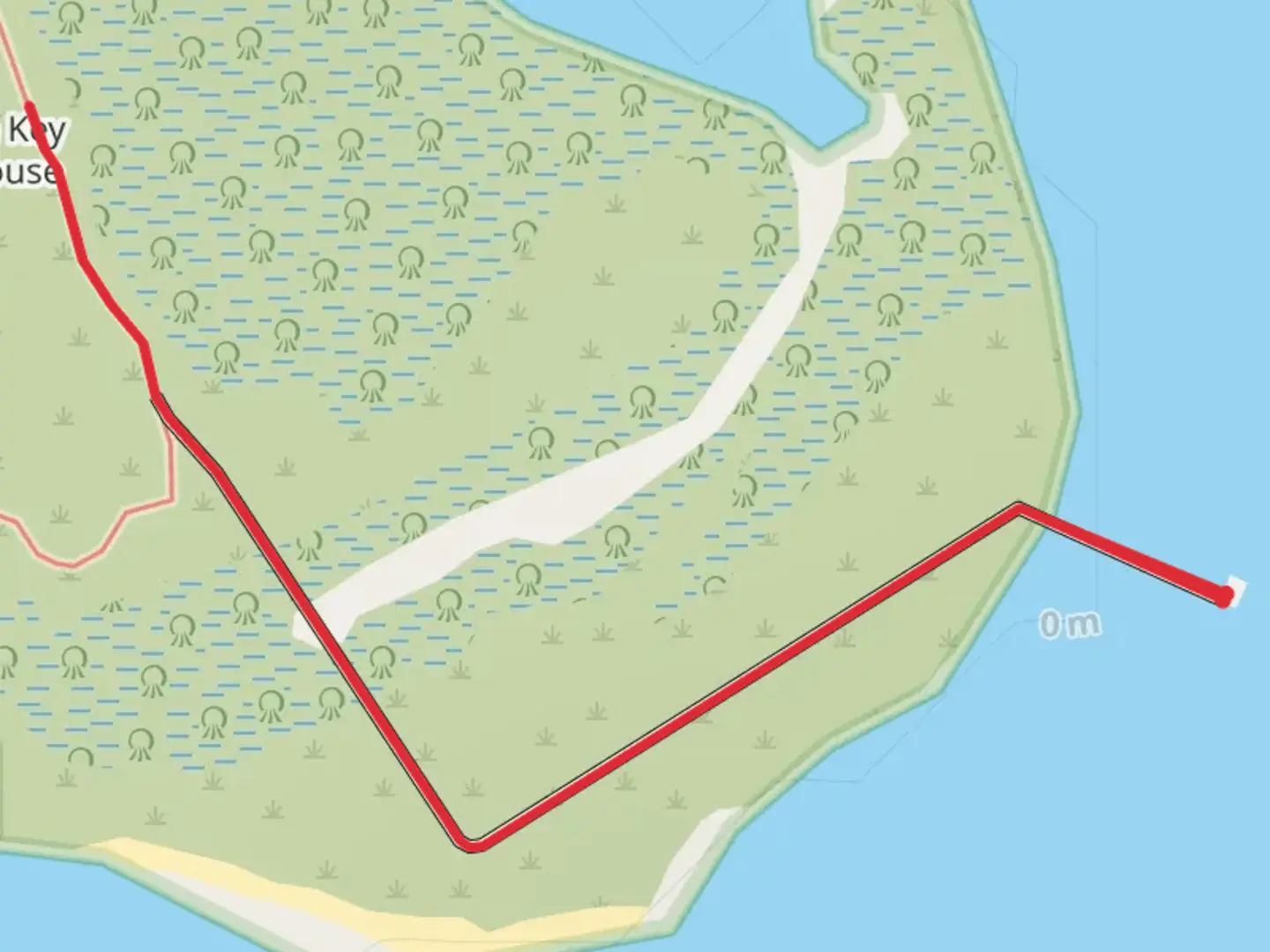 An image depicting the trail Anclote key lighthouse and its surrounding area.