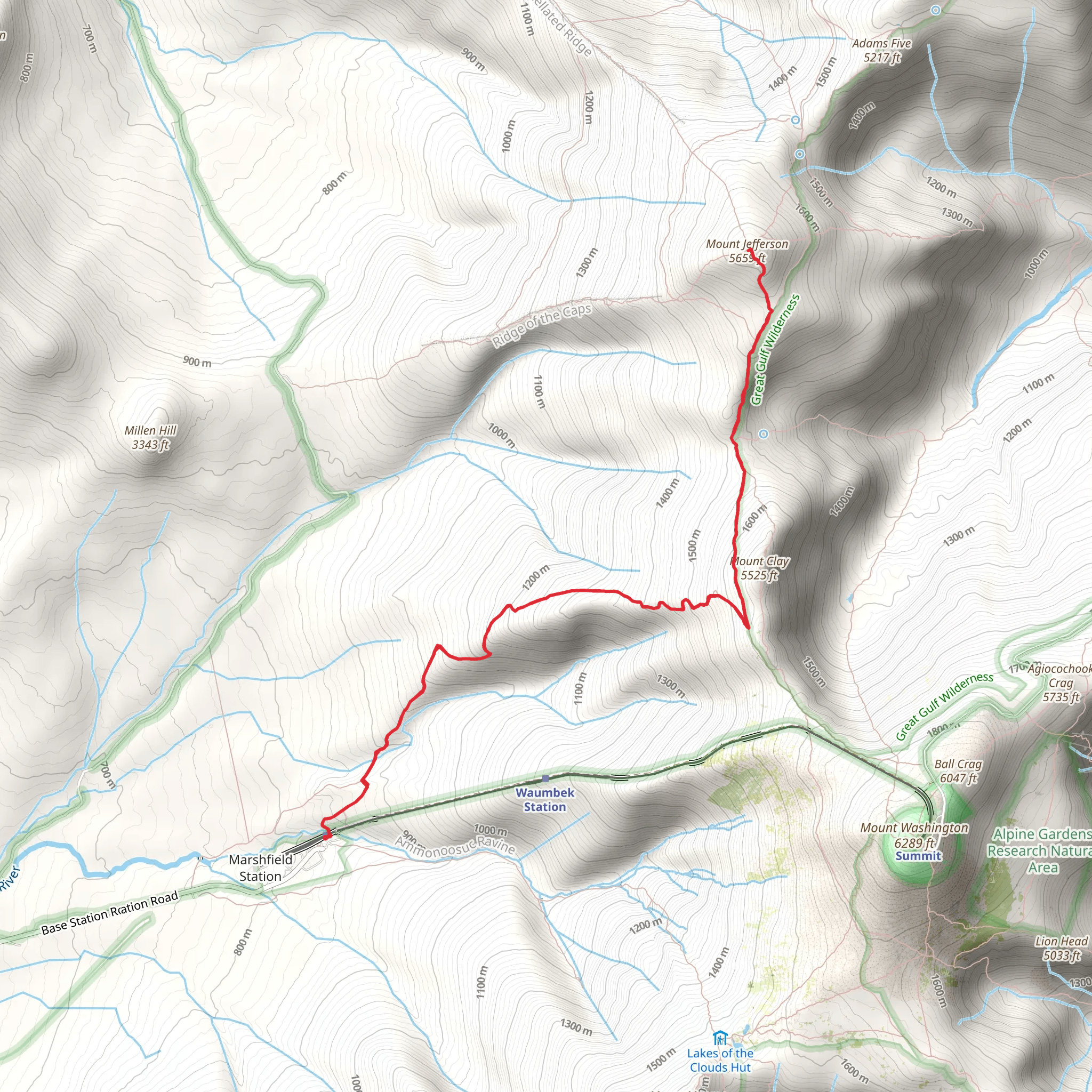Mount Jefferson via Jewell Trail mobile static map