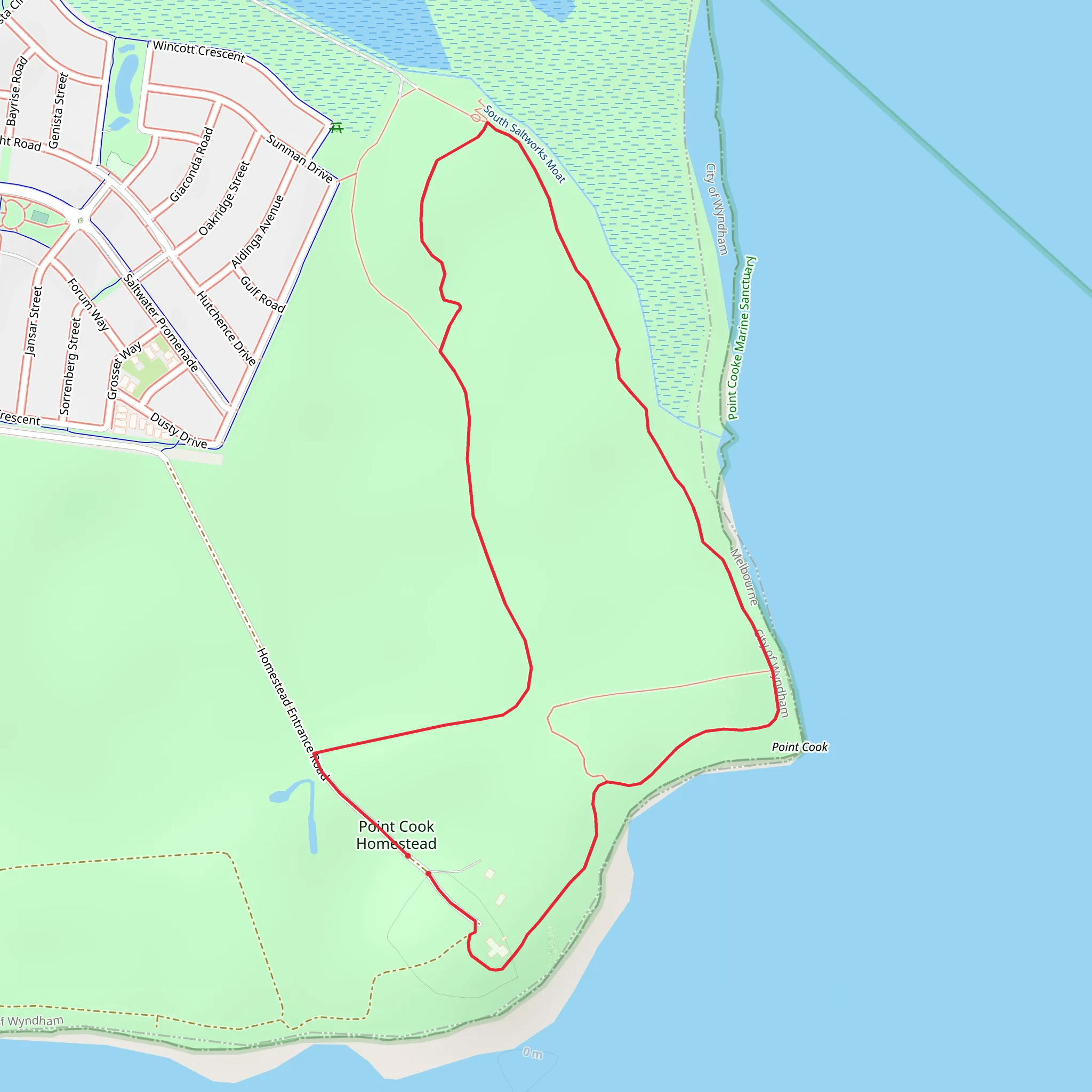 Point Cook Coastal Park Walk mobile static map