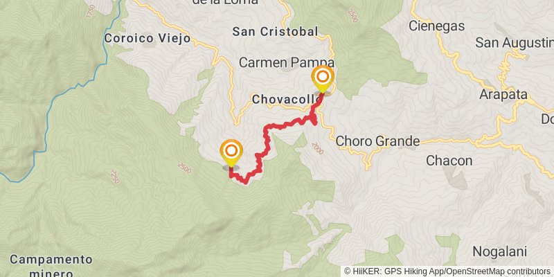 Eco - Via Trek stage 5 Map