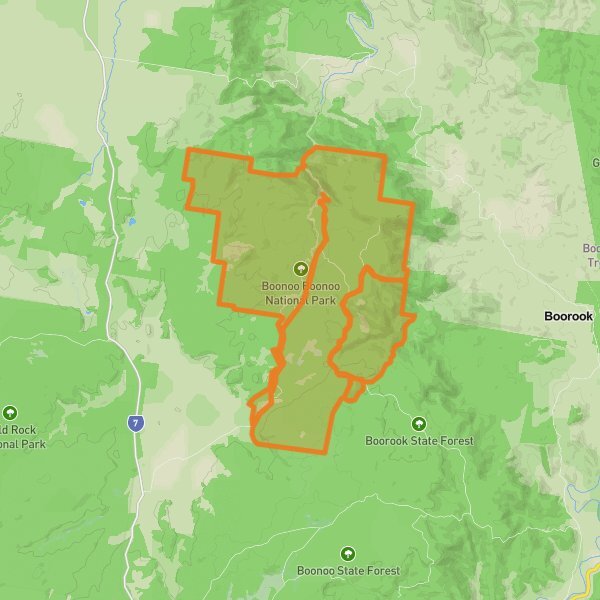 Boonoo Boonoo National Park mobile static map