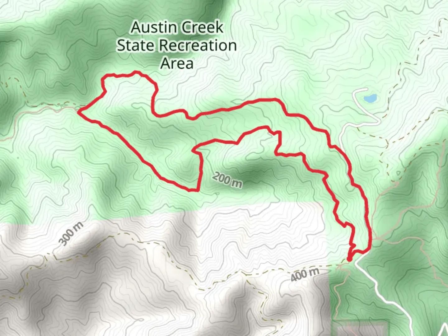 An image depicting the trail Gilliam Creek and East Ridge Loop Trail and its surrounding area.