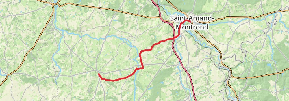Camino Strasbourg-Saint Jean Pied de Port via Vézelay stage 39 Map