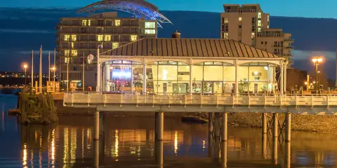 An image depicting the trail Penrhys Pilgrimage Way and its surrounding area.
