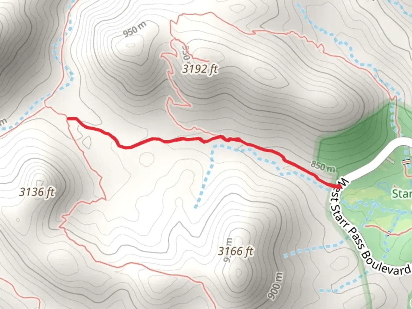 An image depicting the trail Bowen Trail and its surrounding area.