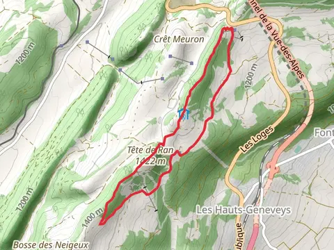 Vue des Alpes Loop Trail