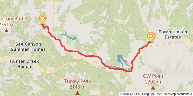 General Crook Trail stage 4 Map