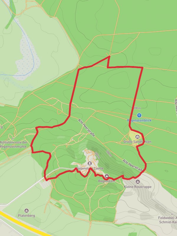 Regenstein Castle and Sandhöhlen im Heers Loop