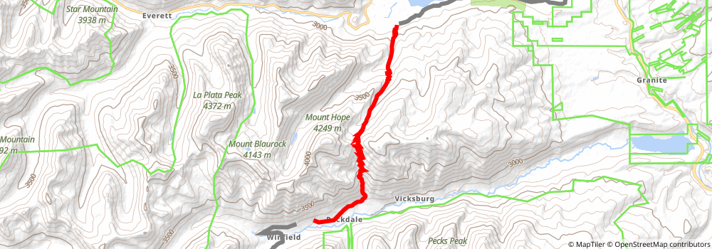 American Discovery Trail South Route stage 255 Map
