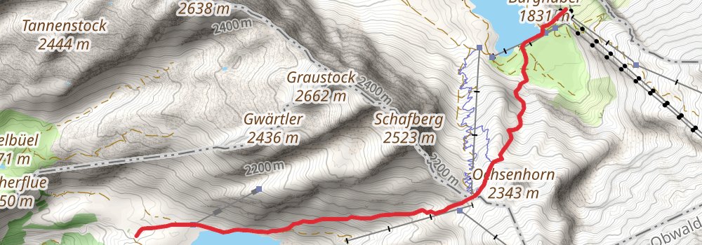 Via Alpina - Green Trail stage 11 Map