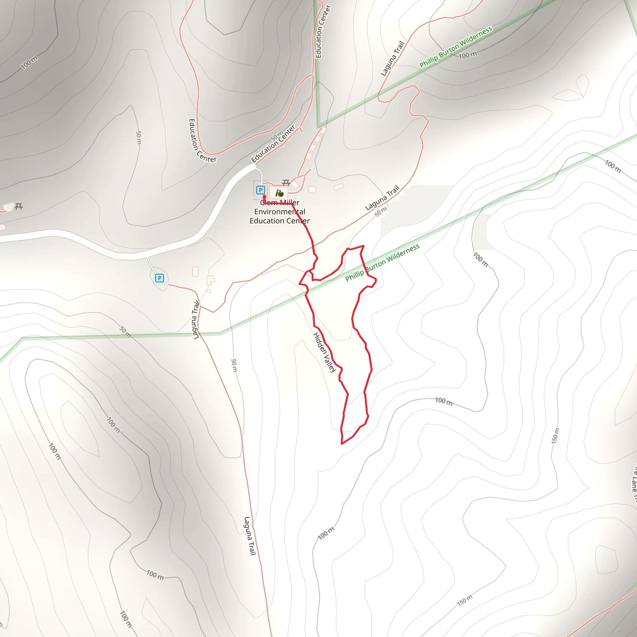 Hidden Valley Loop Trail mobile static map