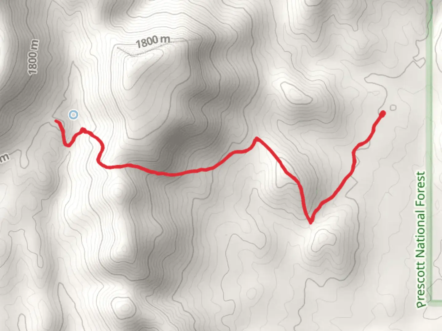 An image depicting the trail Chalk Springs Trail and its surrounding area.