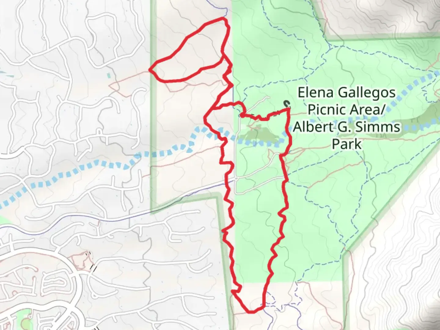 An image depicting the trail Foothills and Trail 366 Loop and its surrounding area.