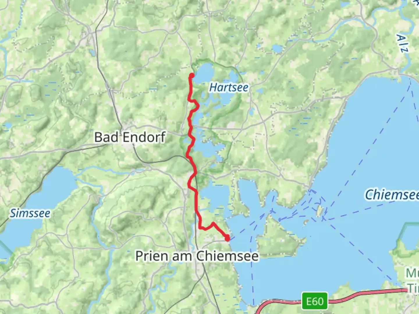 An image depicting the trail Pelham to Osternach Walk and its surrounding area.