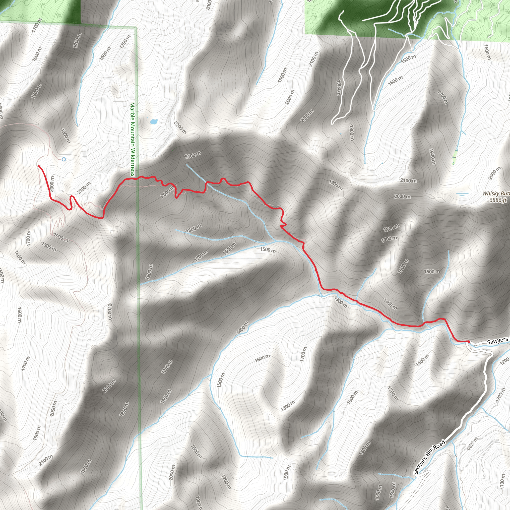 Etna Mill Creek Trail mobile static map