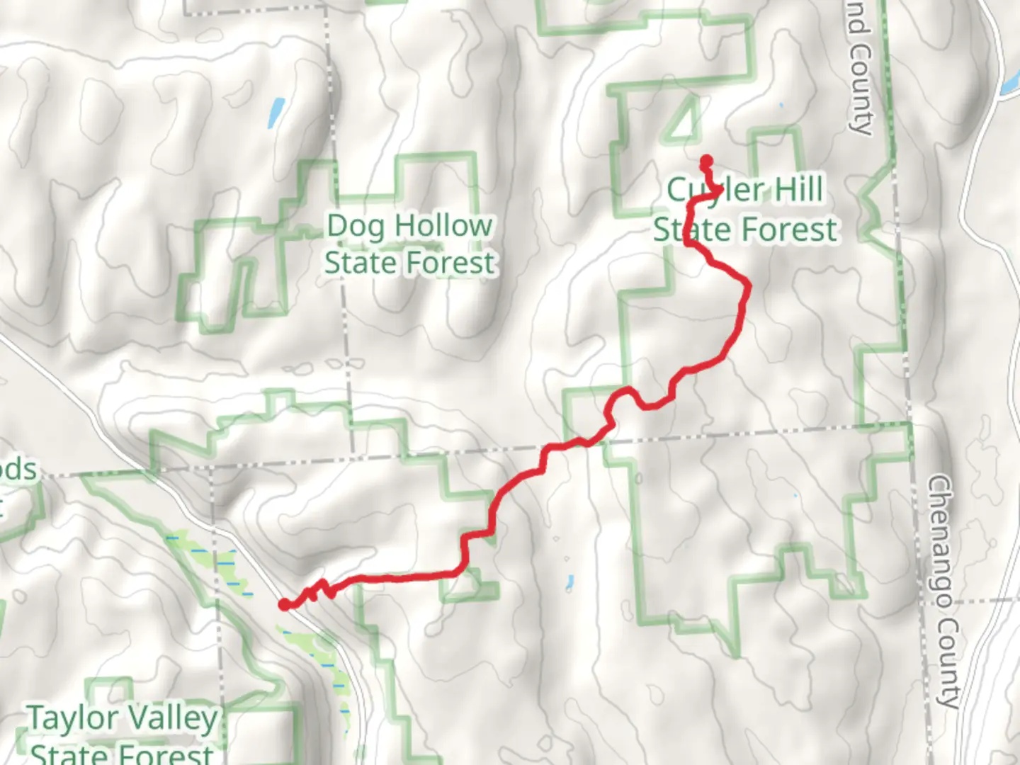 An image depicting the trail Randall Hill via North Country Trail and its surrounding area.