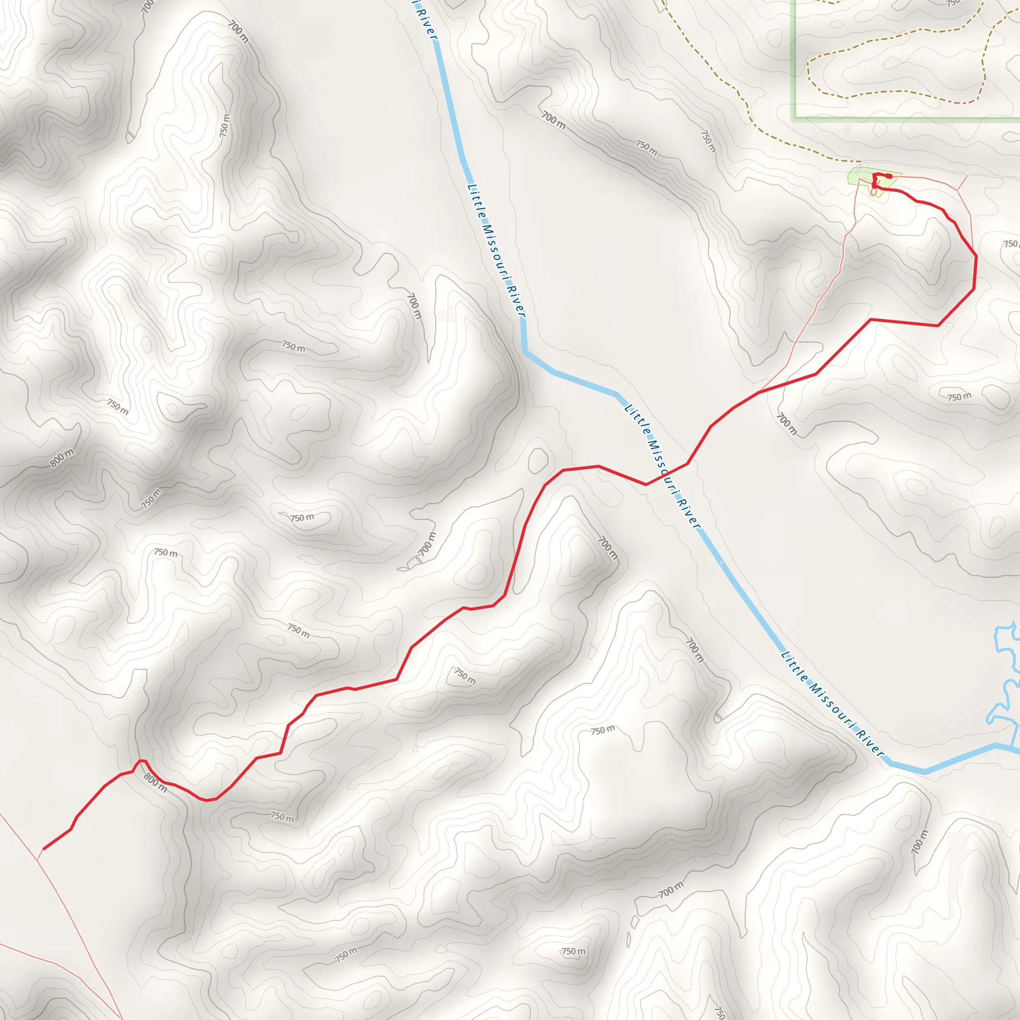 Mike Auney Trail Out and Back mobile static map