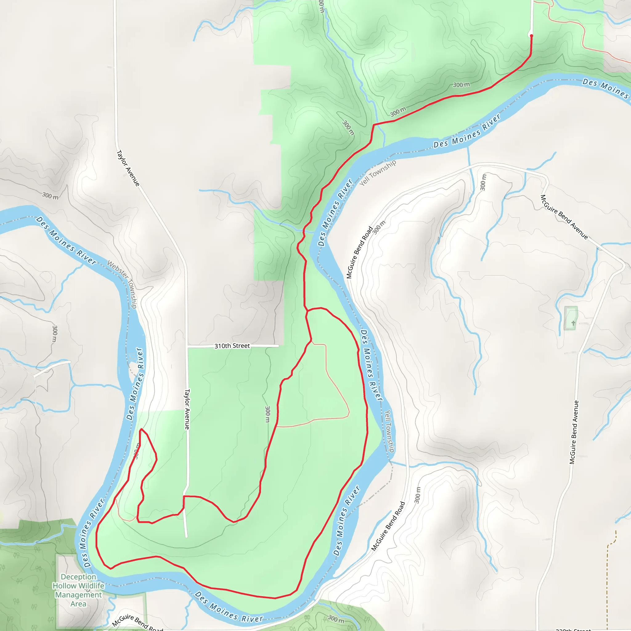 West River Loop mobile static map