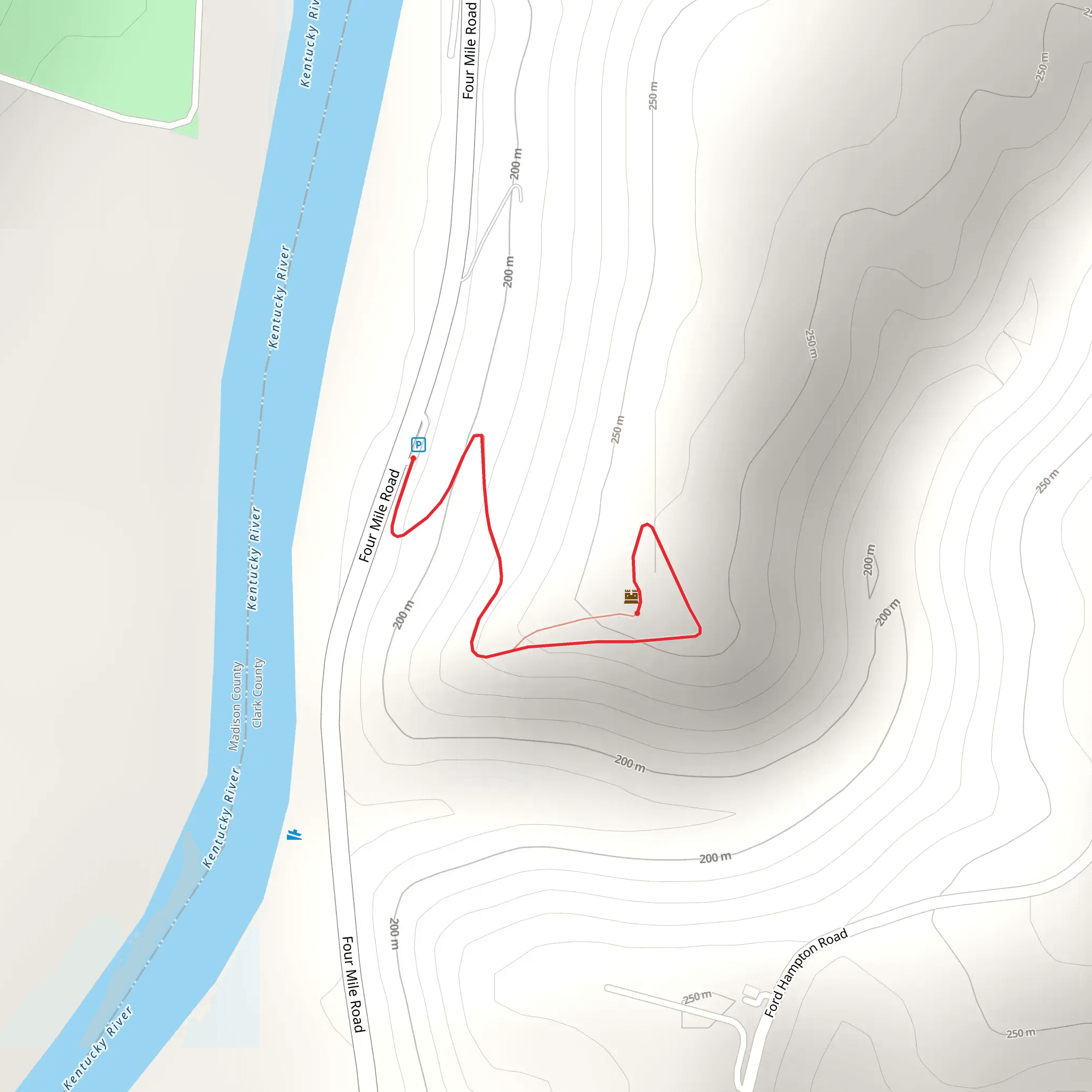 Four Mile Road mobile static map